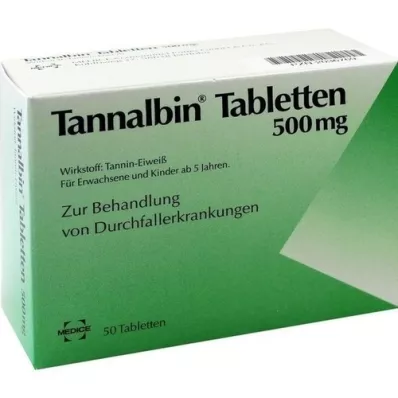 TANNALBIN Tabletter, 50 stk TANNALBIN Tabletter, 50 stk