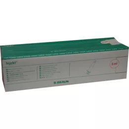 INJEKT Solo sprøyte 5 ml Luer eksentrisk PVC-fri, 100X5 ml
