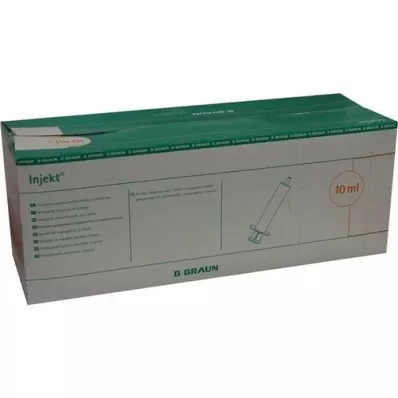 INJEKT Solo sprøyte 10 ml Luer eksentrisk PVC-fr., 100X10 ml