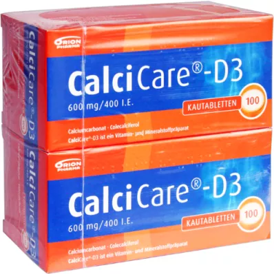 CALCICARE D3 tyggetabletter, 200 stk CALCICARE D3 tyggetabletter, 200 stk