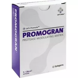 PROMOGRAN 28 sqcm sterile tamponader, 5 stk