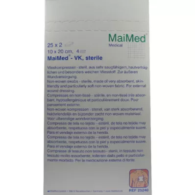 VLIESKOMPRESSEN 10x20 cm steril, 25X2 stk VLIESKOMPRESSEN 10x20 cm steril, 25X2 stk