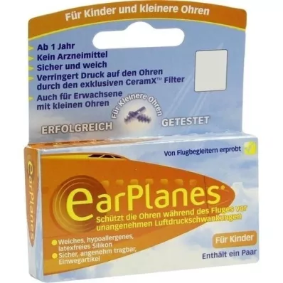 EARPLANES Barn/Barn, 2 stk EARPLANES Barn/Barn, 2 stk
