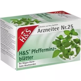 H&amp;S Peppermyntete filterposer, 20X1,5 g