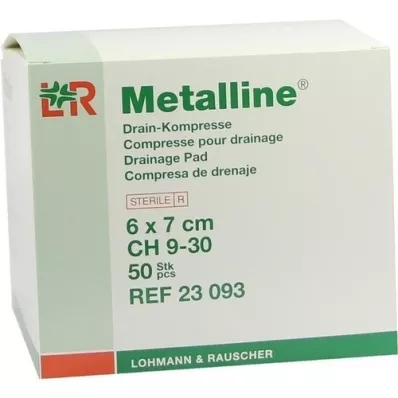 METALLINE Avløpskompresser 6x7 cm, 50 stk