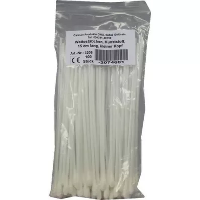 WATTESTÄBCHEN Lite plasthode 15 cm, 100 stk WATTESTÄBCHEN Lite plasthode 15 cm, 100 stk