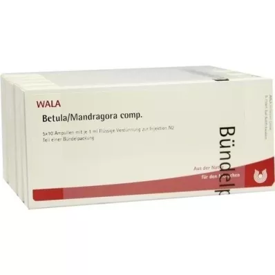 BETULA/MANDRAGORA komp. ampuller, 50X1 ml BETULA/MANDRAGORA komp. ampuller, 50X1 ml