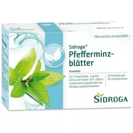 SIDROGA Tefilterposer med peppermynteblader, 20X1,5 g