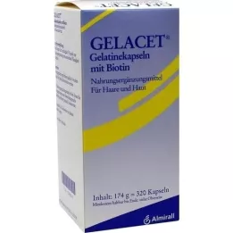 GELACET Gelatinkapsler med biotin, 320 stk