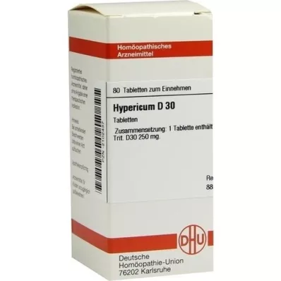 HYPERICUM D 30 tabletter, 80 stk