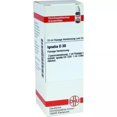 IGNATIA D 30 Fortynning, 20 ml IGNATIA D 30 Fortynning, 20 ml