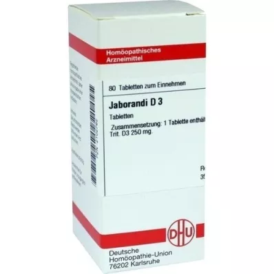 JABORANDI D 3 tabletter, 80 stk JABORANDI D 3 tabletter, 80 stk
