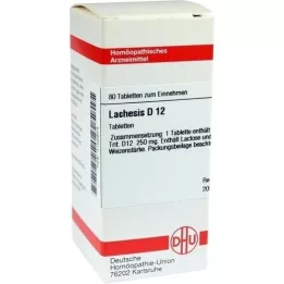LACHESIS D 12 tabletter, 80 stk