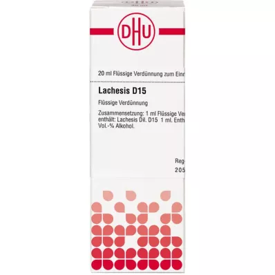 LACHESIS D 15 Fortynning, 20 ml LACHESIS D 15 Fortynning, 20 ml