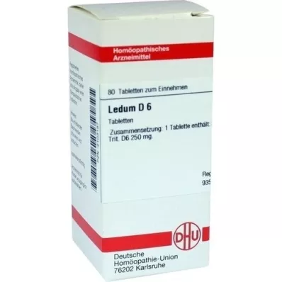 LEDUM D 6 tabletter, 80 stk