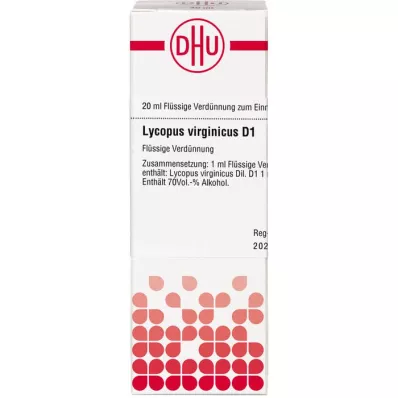 LYCOPUS VIRGINICUS D 1 fortynning, 20 ml