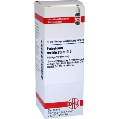 PETROLEUM RECTIFICATUM D6 Fortynning, 20 ml