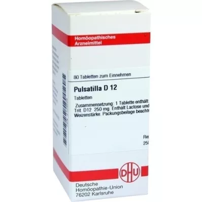 PULSATILLA D 12 tabletter, 80 stk