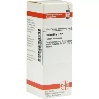 PULSATILLA D 12 Fortynning, 20 ml PULSATILLA D 12 Fortynning, 20 ml