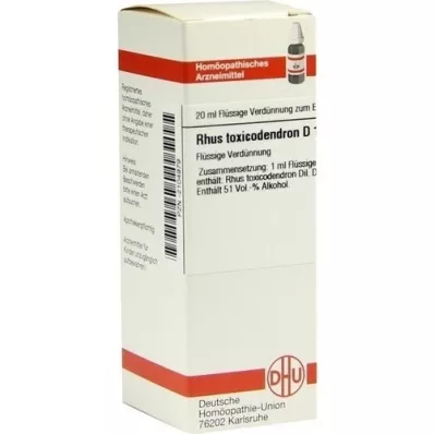RHUS TOXICODENDRON D 12 Fortynning, 20 ml RHUS TOXICODENDRON D 12 Fortynning, 20 ml
