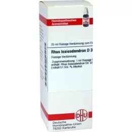 RHUS TOXICODENDRON D 30 Fortynning, 20 ml