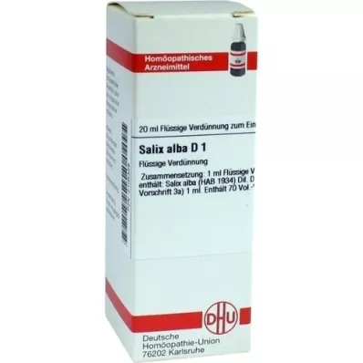 SALIX ALBA D 1 fortynning, 20 ml SALIX ALBA D 1 fortynning, 20 ml