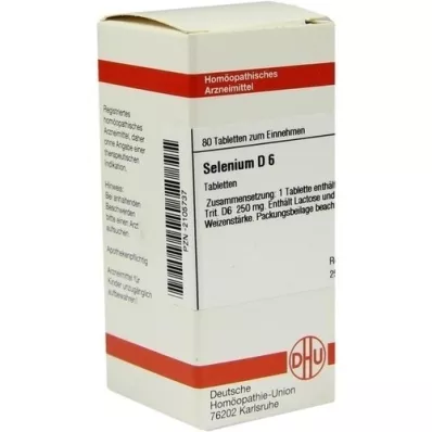 SELENIUM D 6 tabletter, 80 stk