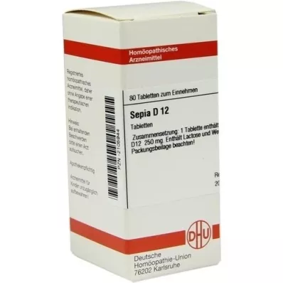 SEPIA D 12 tabletter, 80 stk SEPIA D 12 tabletter, 80 stk