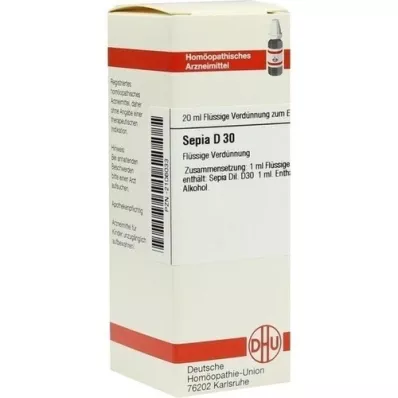SEPIA D 30 Fortynning, 20 ml