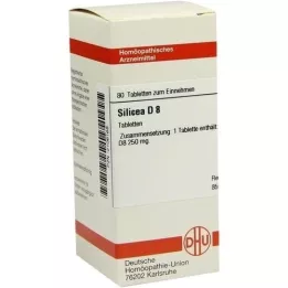 SILICEA D 8 tabletter, 80 stk