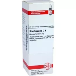 STAPHISAGRIA D4 fortynning, 20 ml