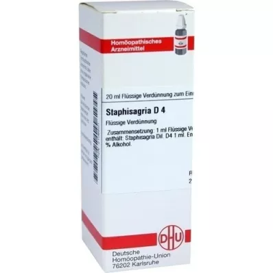 STAPHISAGRIA D4 fortynning, 20 ml