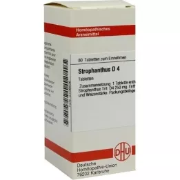 STROPHANTHUS D 4 tabletter, 80 stk