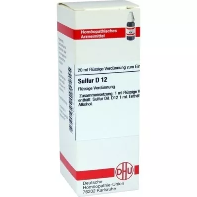 SULFUR D 12 Fortynning, 20 ml SULFUR D 12 Fortynning, 20 ml