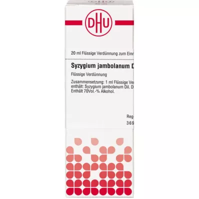SYZYGIUM JAMBOLANUM D 2 Fortynning, 20 ml SYZYGIUM JAMBOLANUM D 2 Fortynning, 20 ml