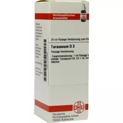 TARAXACUM D3 fortynning, 20 ml