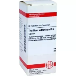 THALLIUM SULFURICUM D 6 tabletter, 80 stk