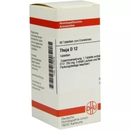 THUJA D 12 tabletter, 80 stk