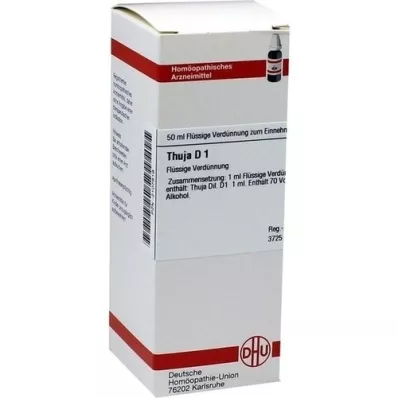 THUJA D 1 fortynning, 50 ml