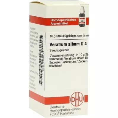 VERATRUM ALBUM D 4 kuler, 10 g VERATRUM ALBUM D 4 kuler, 10 g