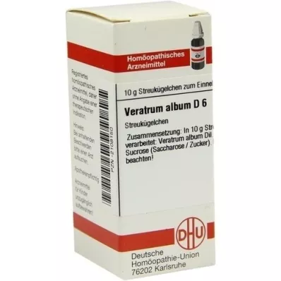 VERATRUM ALBUM D 6 kuler, 10 g VERATRUM ALBUM D 6 kuler, 10 g