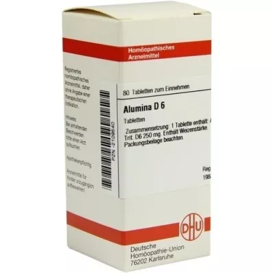 ALUMINA D 6 tabletter, 80 stk ALUMINA D 6 tabletter, 80 stk