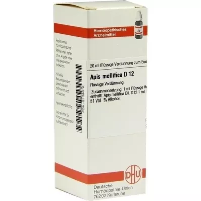 APIS MELLIFICA D 12 Fortynning, 20 ml APIS MELLIFICA D 12 Fortynning, 20 ml