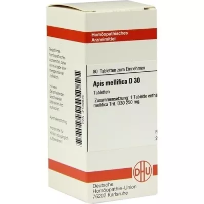 APIS MELLIFICA D 30 tabletter, 80 stk APIS MELLIFICA D 30 tabletter, 80 stk