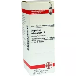 ARGENTUM NITRICUM D 12 Fortynning, 20 ml