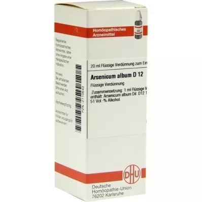 ARSENICUM ALBUM D 12 Fortynning, 20 ml ARSENICUM ALBUM D 12 Fortynning, 20 ml