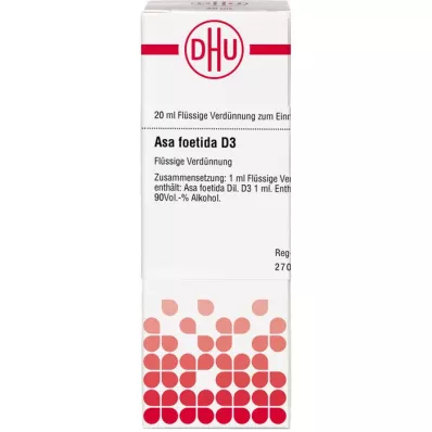 ASA FOETIDA D3 fortynning, 20 ml ASA FOETIDA D3 fortynning, 20 ml