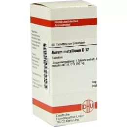 AURUM METALLICUM D 12 tabletter, 80 stk