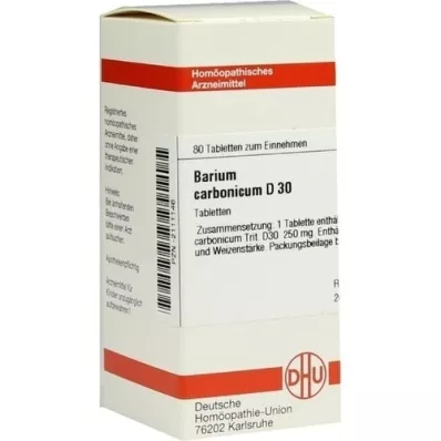BARIUM CARBONICUM D 30 tabletter, 80 stk