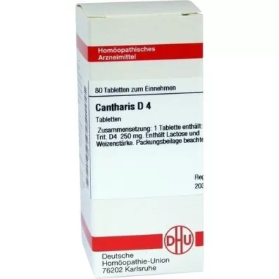CANTHARIS D 4 tabletter, 80 stk CANTHARIS D 4 tabletter, 80 stk